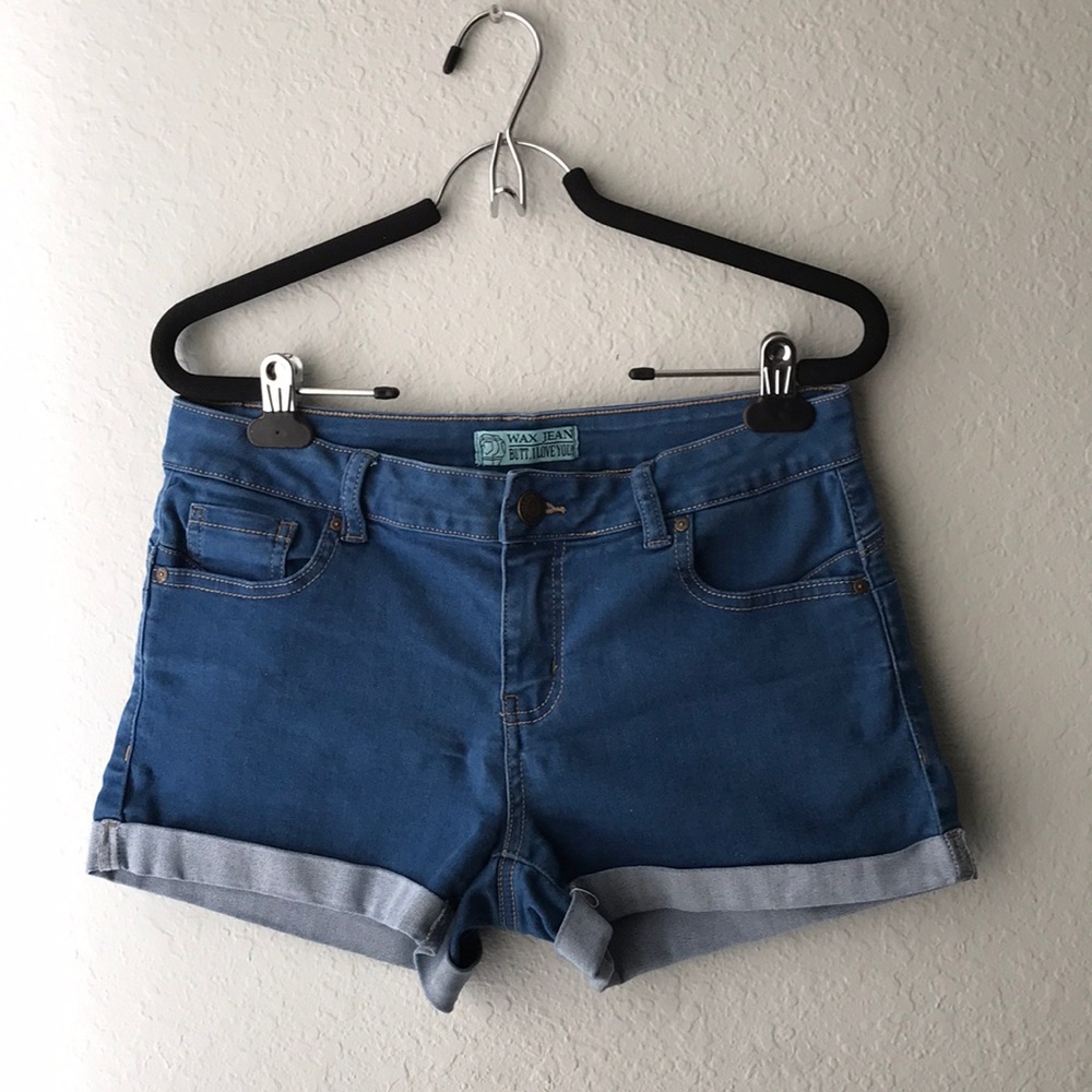 Blue jean shorts